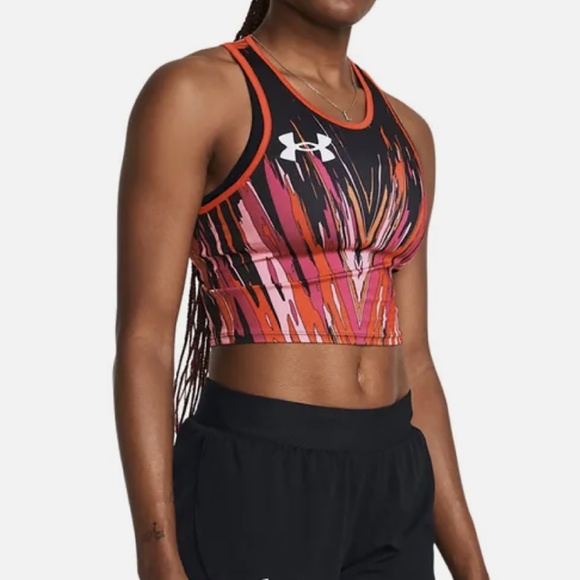 Under Armour Pro Runner Cropped Fitted Tank Top Women’s Medium - Picture 3 of 9